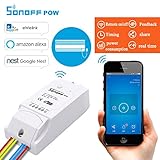 SmartFuture Sonoff Pow 消費電力測定WiFiスイッチスマートフォンを使用した電源電流テスト制御IOS Androidスマートホームオートメーションモジュール