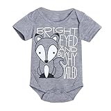 灰色の狐　男女兼用　ベビー服　男の子　 幼児　赤ちゃん 子供服　女の子　半袖　4サイズ　丸首　ロンパース カバーオール　出産祝い/プレゼント　70CM－80CM－90CM－100CM（0ヶ月－18ヶ月