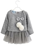 (フルールドリス) ワンピース チュニック チュチュスカート フワフワチャーム 背ボタン 赤ちゃん ファッション ft593-m1-3279g100
