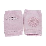 VANKERベビークロール滑り止め膝、ユニセックスベビーToddlers Kneepads膝暖かい靴下 レッド
