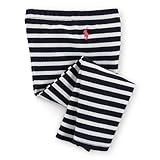 【アウトレット品】 ポロラルフローレン ポニー付 ストライプレギンス ブラック (女の子12～24か月用) 12M [並行輸入品]