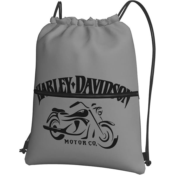 Amazon | ハーレーダビッドソン 大容量ユニセックス折りたたみ式巾着袋