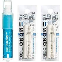 Amazon | 【本体+替え芯4本セット】トンボ鉛筆 ペン型 消しゴム MONO