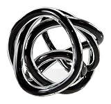 Torre & Tagus 901745B Orbit Glass Decor Ball, Large, Black