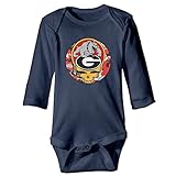 可愛い ボーイとガール ジョージア ブルドッグ Tシャツ 100%綿 Navy Size 18 Months