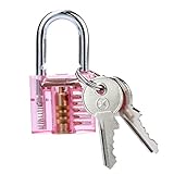 niceeshop ( TM ) Visible Cutaway Padlockトレーニングスキルロック ピンク 6025779434249