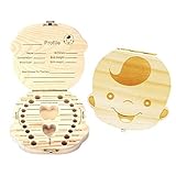 Teeth Box for Kids Baby Teeth Storage Box Save Organizer Wooden Boxes Personalized Deciduous Souveni