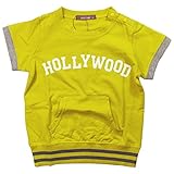 《H28年夏物》 nico hrat(ニコフラート) 製品洗い加工済み 天竺HOLLYWOOD半袖Tシャツ 130cm/GN NO.B-260141