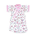 二重ガーゼ 甚平 女児 キッズ＆ベビー 4タイプ 3サイズ (100cm, BJ-G4)