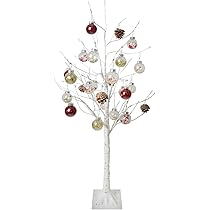 Amazon.co.jp: クリスマスツリー 白樺 オーナメント セット120cm