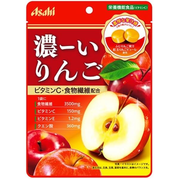 りんごページ Amazon.co.jp: アサヒ 濃ーいりんご 80g : 食品・飲料・お酒