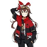 RUIBOCOS 原神アンバー 印象コート セット コスプレ衣装 男女兼用 秋冬服 (コート,L)