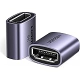UGREEN hdmi 延長 コネクタ hdmi 中継アダプタ 8K 60Hz HDMI Ver2.1 延長アダプター 48Gbps HDMI2.1規格 ウルトラハイスピード hdmi メスメス ２点セット シルバー