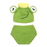 Zhhlaixing ベビー服 Newborn Baby Boys Girls Photo Prop Handmade Crochet Costume Hat Diaper