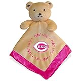 Baby Fanatic Pink Security Bear Blanket, Cincinnati Reds by Baby Fanatic