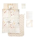 【セット買い】NAOMI ITO フラワー＋POCHO 6重ガーゼケット お布団セット