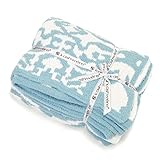 (カシウェア)kashwere ブランケット T-28-81-52 TENDER BLUE/CREME [並行輸入品]