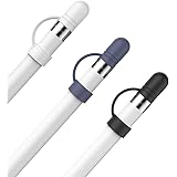 AhaStyle Apple Pencil用シリコンキャップ 交換品 紛失対策 Apple Pencil 第一世代対応 三つ入り (白、黒、紺)