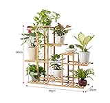 フラワーラック、ソリッドウッドバルコニー屋内居間着陸フラワーポットラック複数のレイヤーアセンブリプライマリーカラー