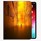 Case Fit iPad Pro 9.7インチ2016年インチ2016年2月2日（A1673 / A1674 / A1675）、Corridor Silhouette Glow 22ケーススリムシェルカバーPro 9.7