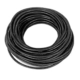 uxcell コルゲートチューブ　ワイヤプロテクター　5mm x 7mmダイヤ 20M ブラック