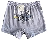 【あるこんたるこん】ベビー トランクス クラシックカー 男の子 コットン100％ キッズ ジュニア ボクサー (L)140相当)