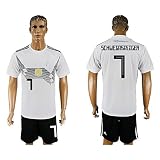 メンズ2018 World Cup Germany National # 7 Home Soccer Jersey (ホワイト) M ホワイト
