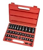 TEKTON 4888 3/8-Inch and 1/2-Inch Drive Impact Socket Set Inch/Metric Cr-V 6-Point 3/8-Inch - 1-1/4-