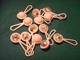 24 Small Plastic Rattles with Beads Inside for Noise - Blue by Party Favors Plus