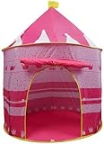 Portable Pink Folding Play Tent Kids Girl Princess Castle Fairy Cubby House New [並行輸入品]