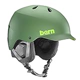 BERN (バーン) WATTS DELUXE ヘルメット メンズ ウィンター モデル HARD HAT アクションスポーツ L MATTE LEAF GREEN