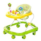 Qianle Baby Infant Activity Walker Foldable Baby Walker with Wheels Green by Qianle