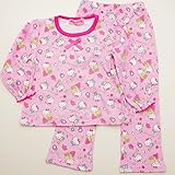 サンリオ ハローキティ Tシャツ生地 長袖パジャマ 100～130cm（831KT1011） (100cm)
