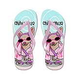 lplpolチワワFFサンダルFlip Flops for Kids大人用ユニセックスビーチサンダルプールシューズパーティースリッパブラックピンクブルーベルトfor Chosen カラー: ピンク