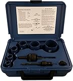 Disston E0103115 Boxed Blu-Mol Bi-Metal Hole Saw Kits, 9-Piece Electrician's Kit (metric) by Disston