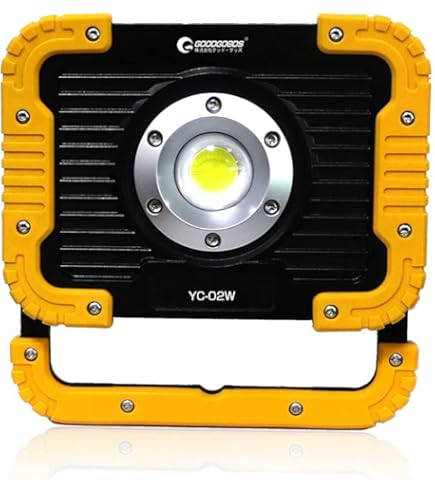 LED投光器 充電式投光器 作業灯 投光器　三段階調光　10W  高輝度 Amazon.co.jp: shineshare LED投光器 作業灯 100W 大容量電池