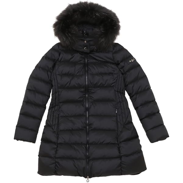 【美品】タトラス ダウンコート サリン レディース フード 02 M ネイビー 美品】タトラス ダウンコート サリン レディース フード 02 M ネイビー