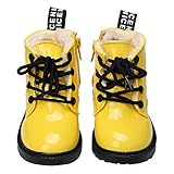 幼児赤ちゃん靴モサンクス( TM )レザーアンクルブーツ幼児用Prewalker カラー: イエロー