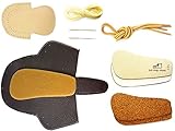 本革製ファーストステップシューズの手作りキットstandard ダークブラウン 14cm