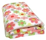 Stephan Baby Super Soft Flannel-Soft Fleece Crib Blanket, Swirly Flower by Stephan Baby [並行輸入品]