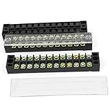 TB-1512 12P 600V 15A複列バリアブロックスクリューターミナル3pcsの