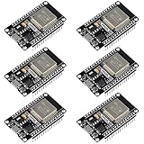6ピース ESP-WROOM-32 ESP32 30ピン ESP-32S 開発ボード 2.4GHz デュアルコア WiFi + Bluetoothマイクロコントローラ プロセッサ アンテナ RF AMPフィルター AP STA Arduino IDE用