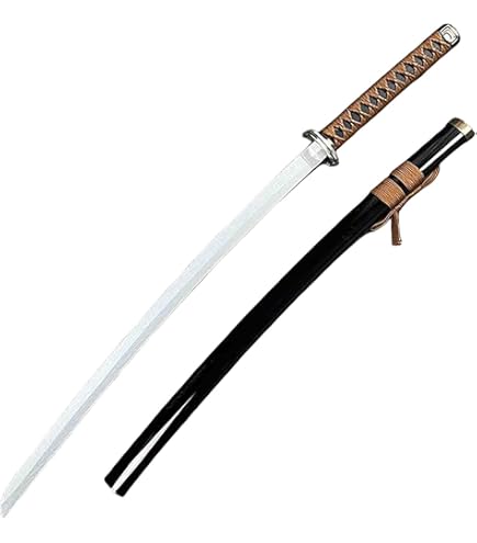 直刃の木製鞘付き刀 Amazon.co.jp: 天然木サムライ直刀 鞘付き 100cm 手作り刀 木製
