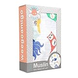 The Little Linen／リトルリネン WGASPM9244 Weegoamigo Single Pack Muslin (Tummy Time)