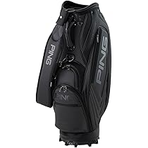 【PING CB-U2501】PING ブラック キャディバッグ PING】CB-U2501PING TOUR SHAFT キャディバッグ (46インチ対応