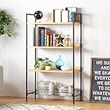 岩附(IWATSUKI) オープンシェルフ ナチュラル 幅70cm 4段 木製 アイアン フレッジ fledge IWR-645