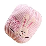 2ペアベビーぬいぐるみOversleevesキッズ袖ストライプピンクカバー