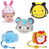 JIOLK ヘルメット ベビー 頭保護 ヘッドガード 赤ちゃん けが防止 可愛い 洗える 軽量 通気 サイズ調整可能 乳幼児 ソフト プロテクター 保護
