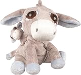 Suki Baby L'il Peepers Pablo Donkey Soft Boa Plush Daddy and Detachable Baby with Squeaker (Blue) by