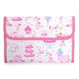 ようこそ赤ちゃんHappy母子手帳ケース（ジャバラタイプ）　アフタヌーンデザートのフラワーガーデン（ホワイト）　B2902300　日本製